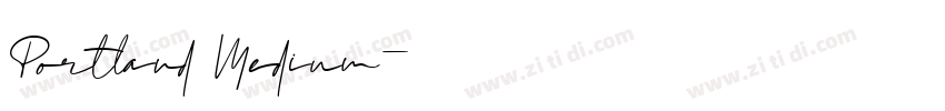 Portland Medium字体转换